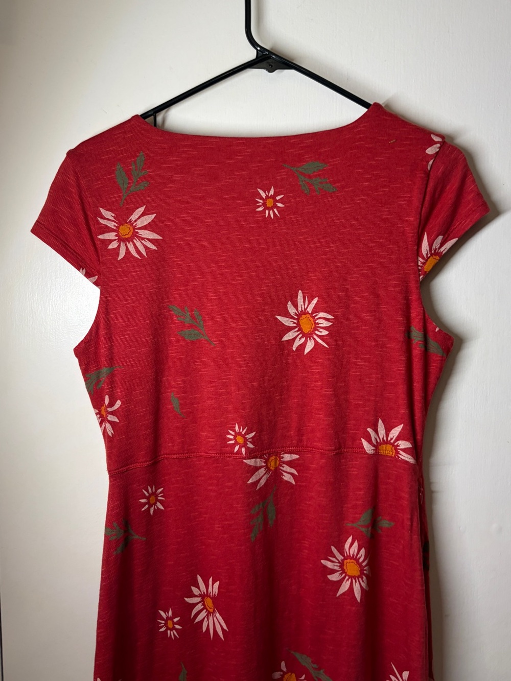 Toad & Co Rosemarie Cap Sleeve Red Floral A Line Mini Dress Size Medium - Picture 8 of 15